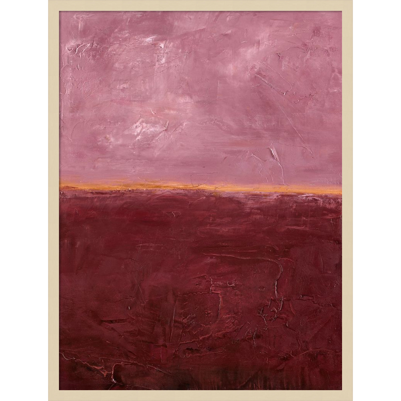 Edge Rose Print by Design Fabrikken, 33" H x 25" W, Brown