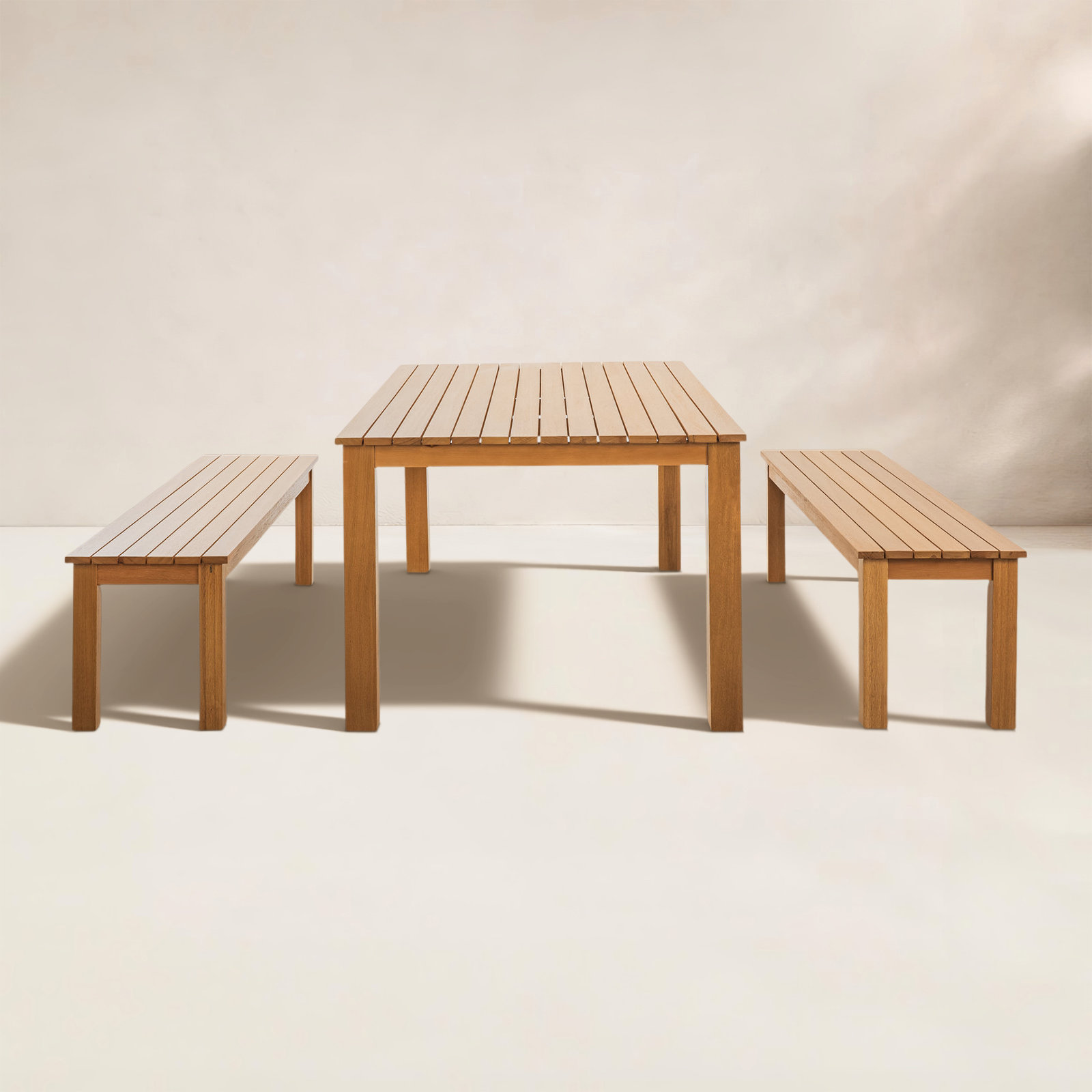 Alsey 39" Eucalyptus Patio Dining Set