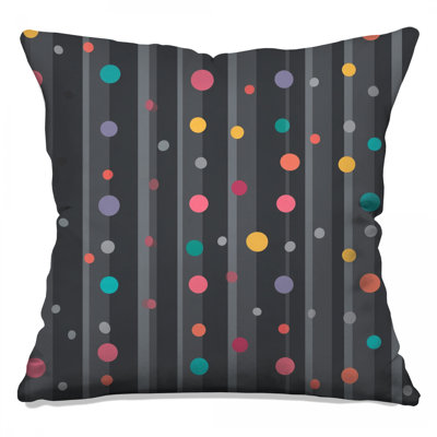 Polka Dots Throw Pillow, Pattern Double Sided Pillows