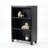 3-Tier Open Bookcase With Elevated Legs, Engineered Wood Storage Shelf For Living Room/Office-1592537134