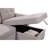 84" Gray Linen Sectional With Medium Firmness & Pocket Sleeper In Cushions