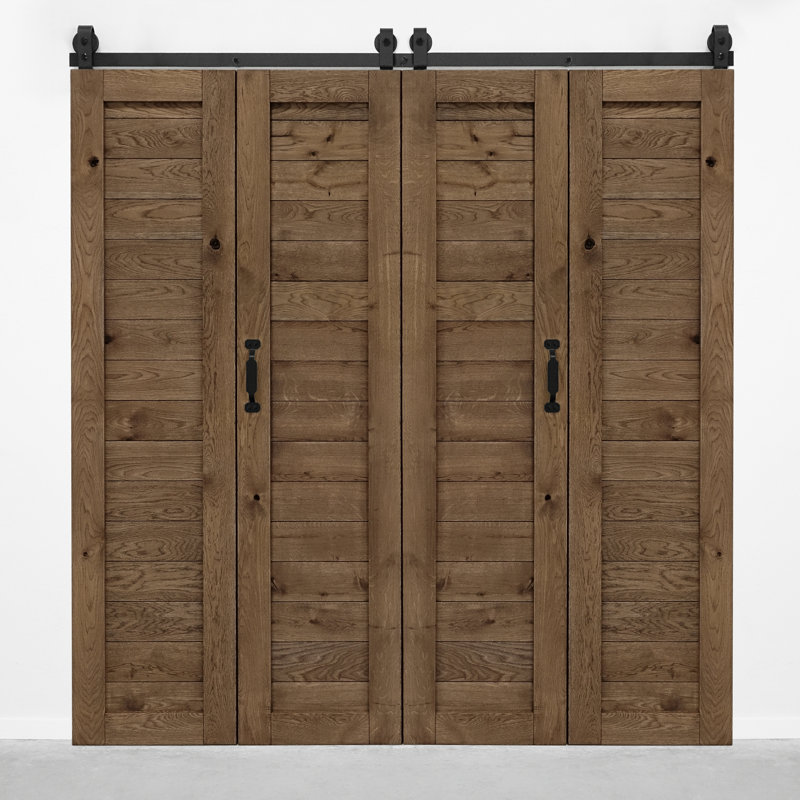 Solid Oak Barn Door, Brown