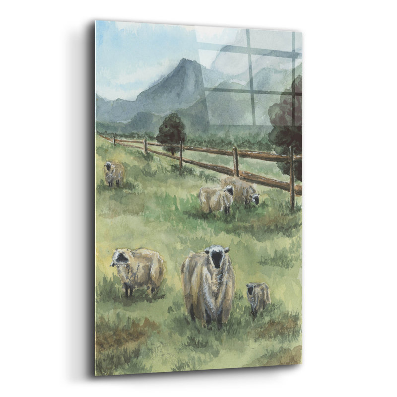 Art mural en verre épique «Out to lunch» par Anika Goodhue, 16 po x 24 po, H 24 po x l 16 po