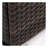 Wicker Fire Pit Column with Glass Wind Guard