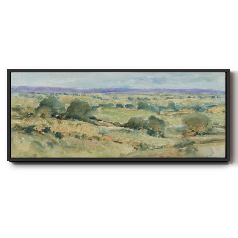Soft Lavender Sky I- Framed Canvas