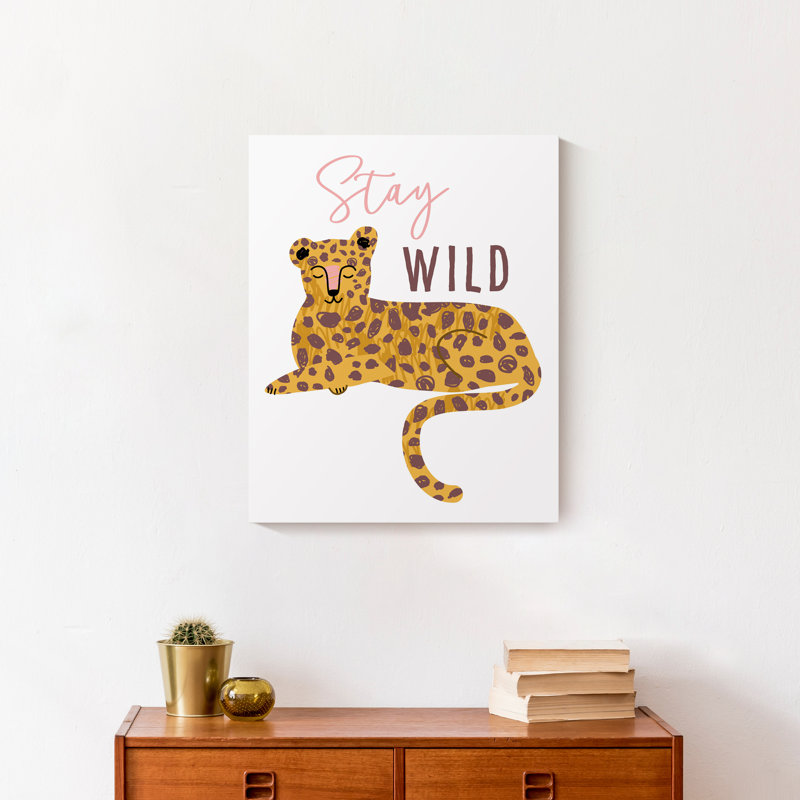 Art sur toile Stay Wild, H 20 po x l 16 po x P 1,25 po