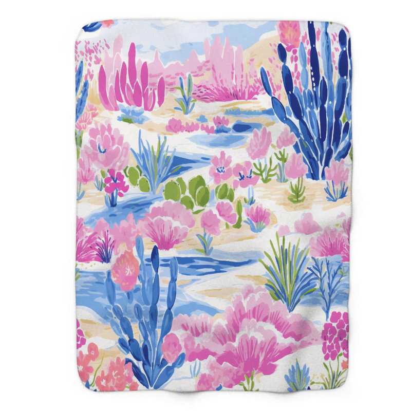 Motif de balise maritime - 1 pièce Sherpa Premium, L 50 po x L 60 po, Art occidental chic