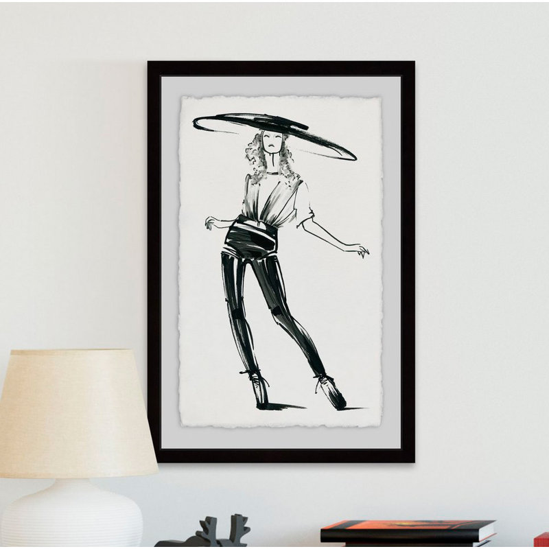 Asian Fashion - Single Picture Frame Painting, 45cm H x 30cm W