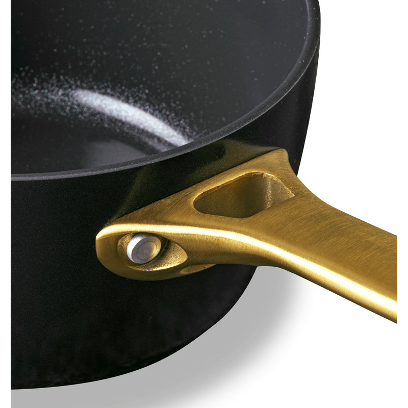 GreenPan Reserve Black Healthy Ceramic Nonstick Saucepan Set with Lids, 1.5qt and 3qt