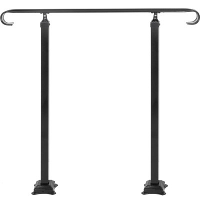 Hand Rails for Outdoor Steps, Wrought Iron Railing, Porch and Stair Railing Kit