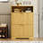 Free Standing Shoe Storage Cabinet  With 2 Flip Drawers For Entryway-616291614