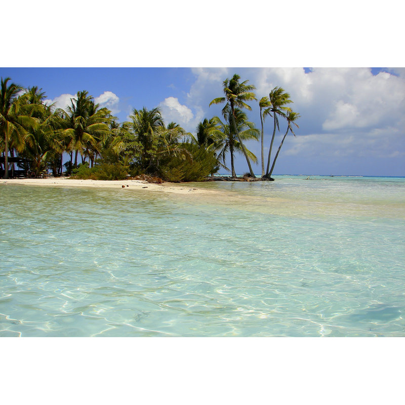 Lagon bleu près de Rangiroa par Agustavop, H 12 po x l 18 po