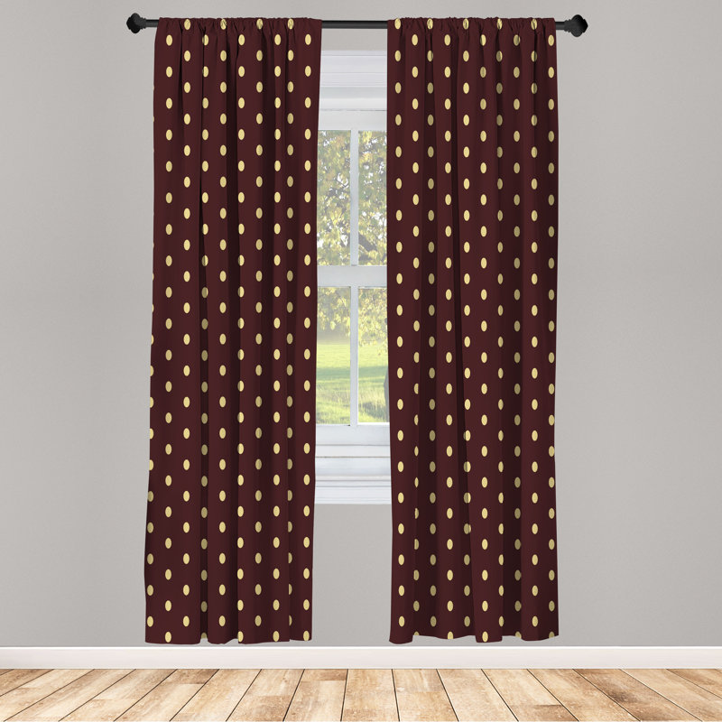 Paire de rideaux abstraits George Oliver, L 28 po x L 84 po
