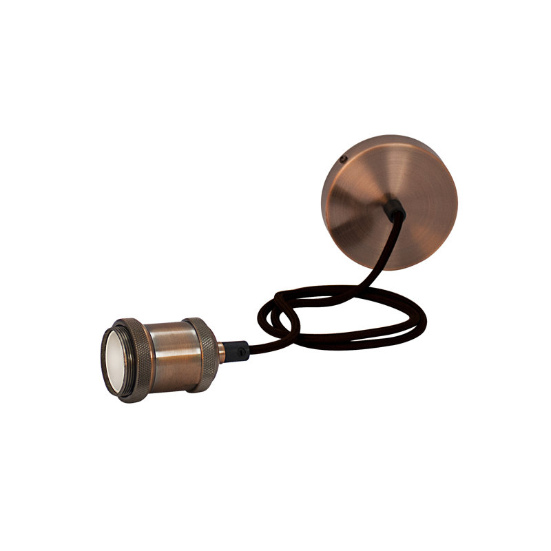 Amina 1 - Light Copper Effect Bulb Pendant