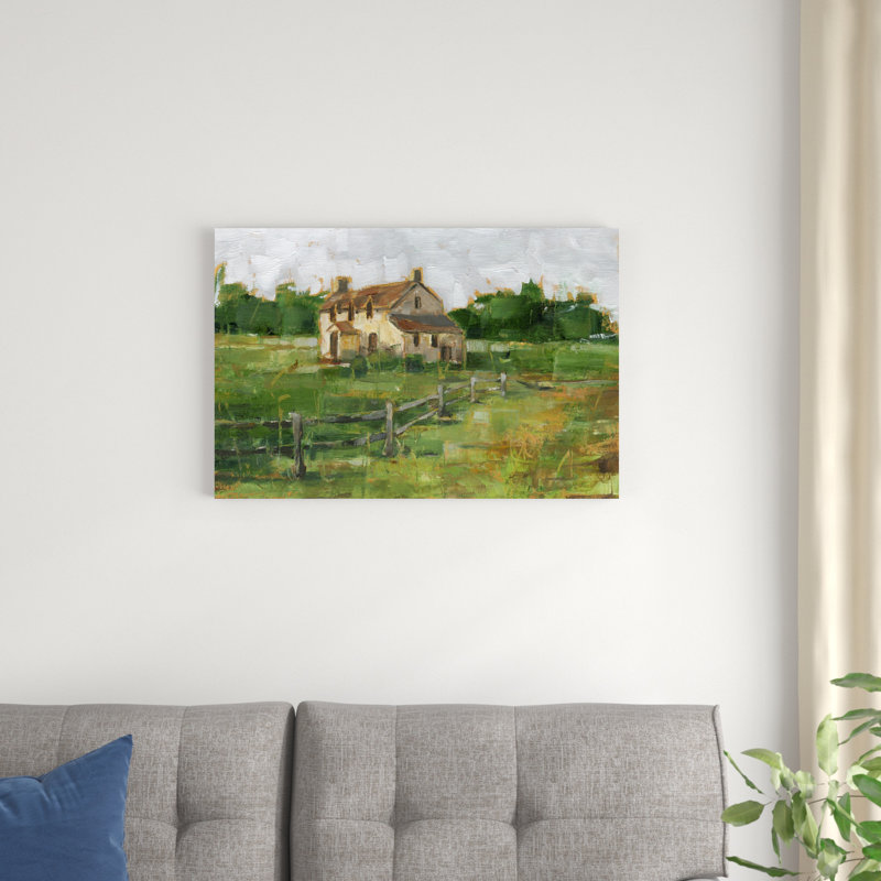 Maison de campagne II, H 24 po x l 36 po