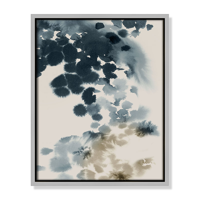 «Emerald Azure I Print» par Casa Fine Arts, Argent, H 15,5 po x l 12,5 po