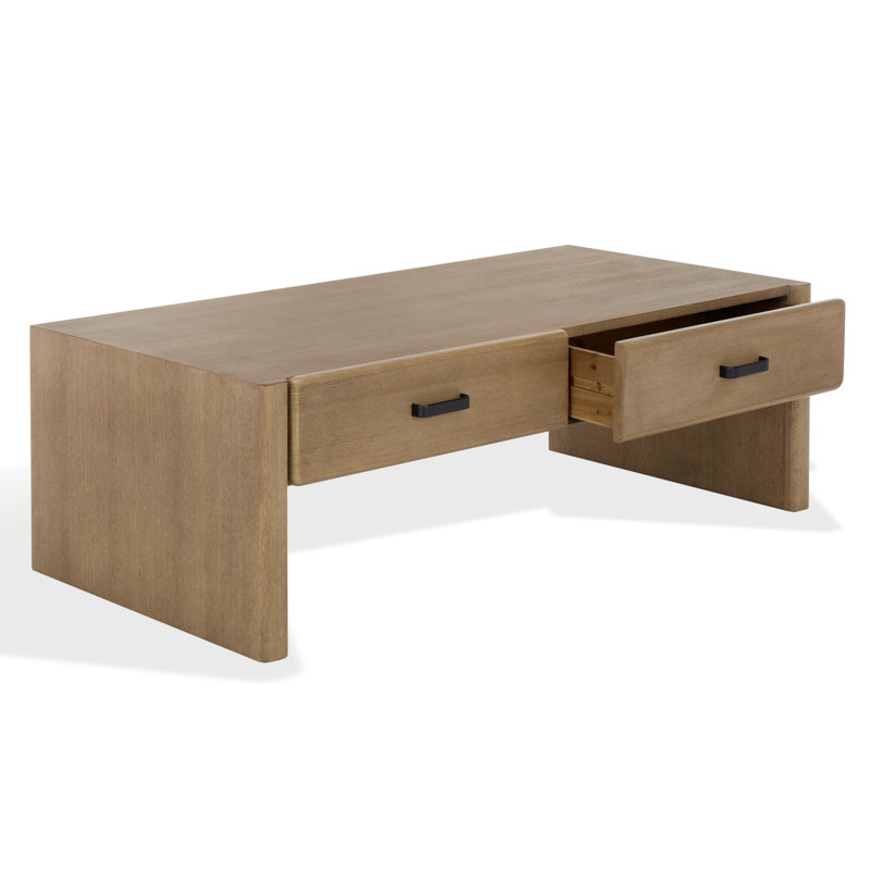 Table basse à 2 tiroirs Wynnrosa, Naturel