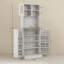 Garde-manger avec support pour micro-ondes et 8 tablettes de porte