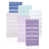 Aquamarine/Blue/Light Gray/Lilac/Purple/White