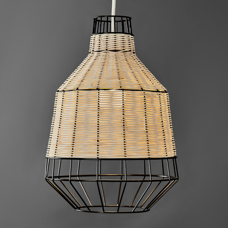 Sodhi 40cm H Bamboo Rattan Novelty Pendant Shade ( Spider ) in