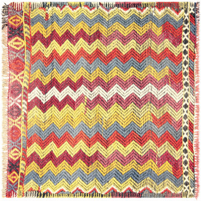 Square One-of-a-Kind 2'6" X 2'8" Area Rug