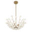 Flores 4-Light Chandelier in Noble Brass by Breegan Jane