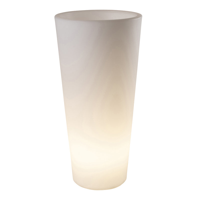 Vita Pot Planter, White, 100cm H x 49cm W x 49cm D