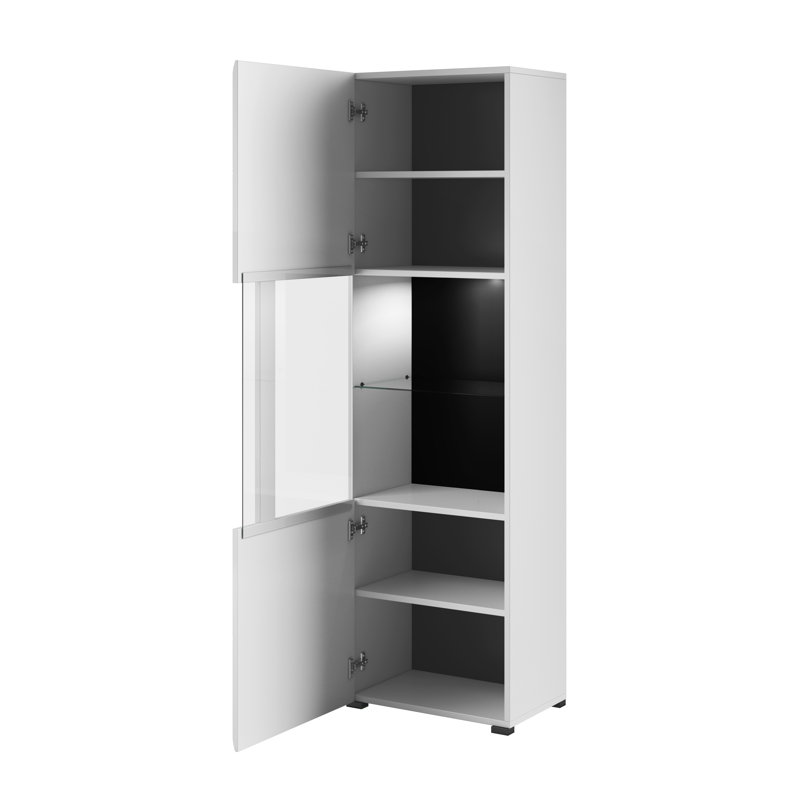 Aimes Display Cabinet, White Glossy
