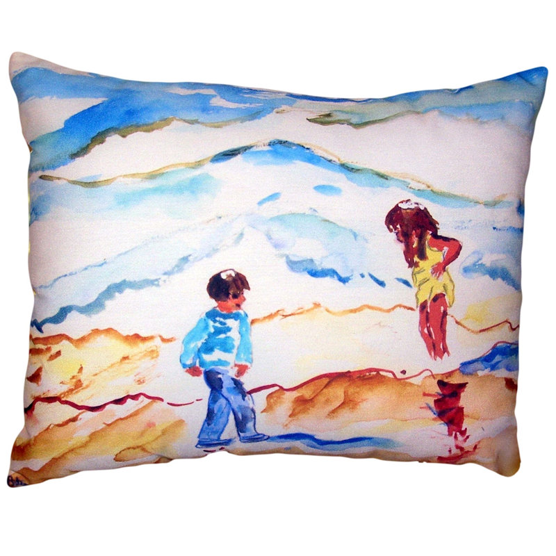  Coussin décoratif intérieur / extérieur Wading at the Beach