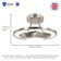 Mcroberts Modernistic Semi Flush Eco Friendly LED Ceiling Light Fitting in Brushed Finish