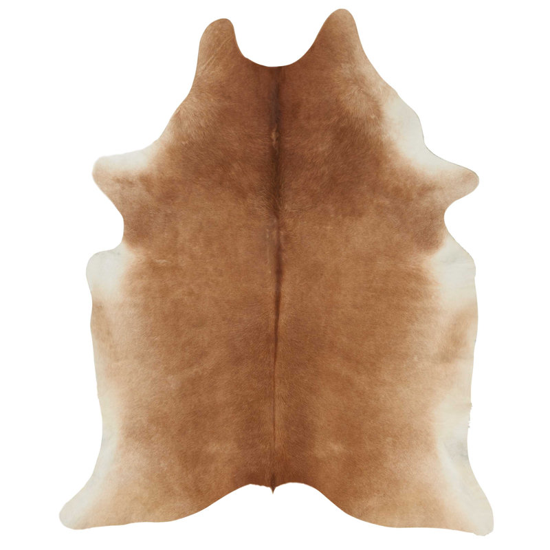 Tapis en cuir brun