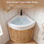 Meuble-lavabo de coin simple avec comptoir-89941759