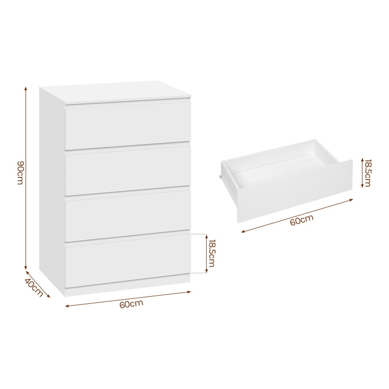 60 cm W Chest of Drawers