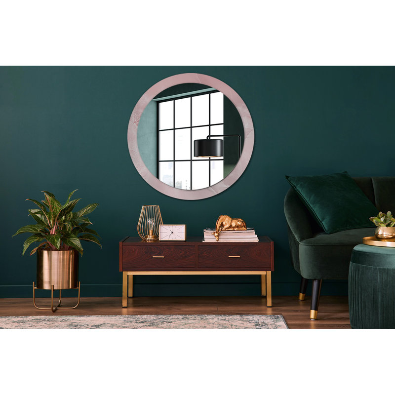 Huldar Glass Flat Wall Mirror, 90cm H x 90cm W