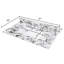 Plateau de meuble-lavabo en marbre artificiel 37 po x 22 po avec lavabo encastré en céramique, dosseret et 3 trous de robinet, blanc et noir New Carrara