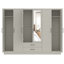 Millbury 6 Door 2 Drawer Wardrobe with Mirror-122739944