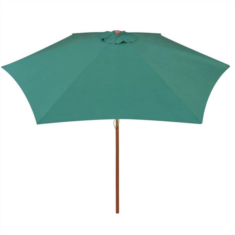 Gianluca 270 cm W X 270 cm D Hexagonal Market Parasol, Green