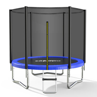 Zupapa 8ft (244cm of Diameter) Heavy Duty Trampoline with Enclosure Net