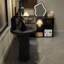 Black L-Shaped Solid Wood desk-108803828-108803824