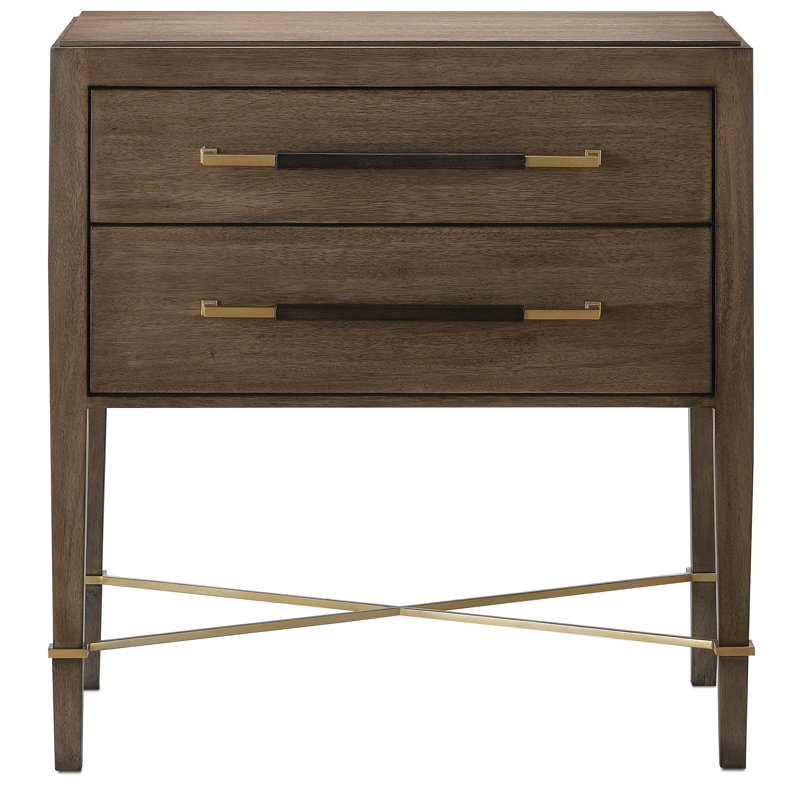 Verona 2 - Drawer Nightstand, Chanterelle/Coffee/Champagne