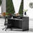 2 Person Rectangle Glass Reception Desk