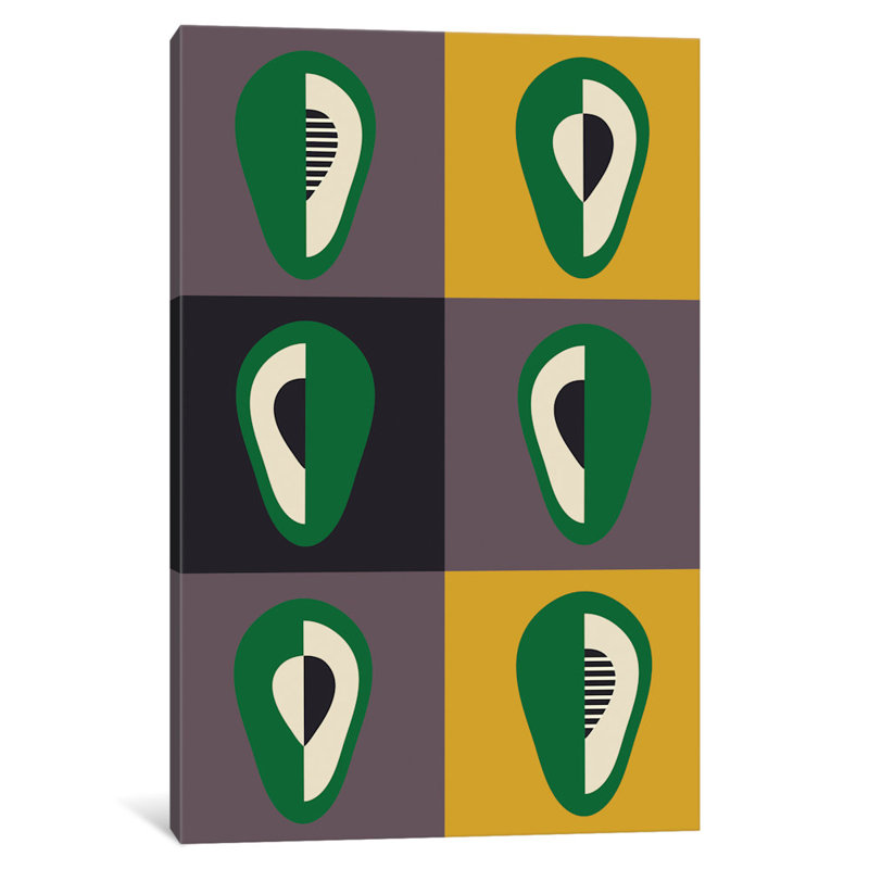 « avocats »-impression sur toile, H 18 po x l 12 po x P 1,5 po, Toile