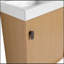 Meuble-lavabo flottant 18,5 pouces avec lavabo en résine-526208768