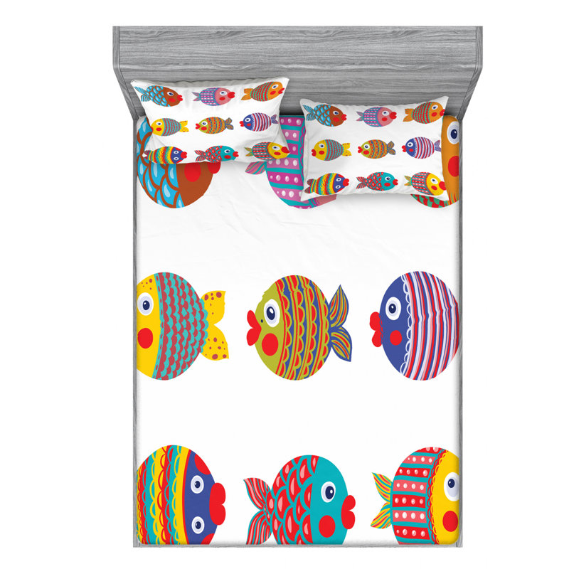 Microfiber Sheet Set, Full Sheet Set with Fitted Sheet
