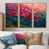 Toile avec cadre flottant or