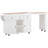 85.5" Kitchen Island with Extendable Dining Table, Kitchen Storage Table with 3 Side Open Shelves, Rolling Kitchen Island with Power Outlet, 3 Drawers, 2 Doors-1740977839