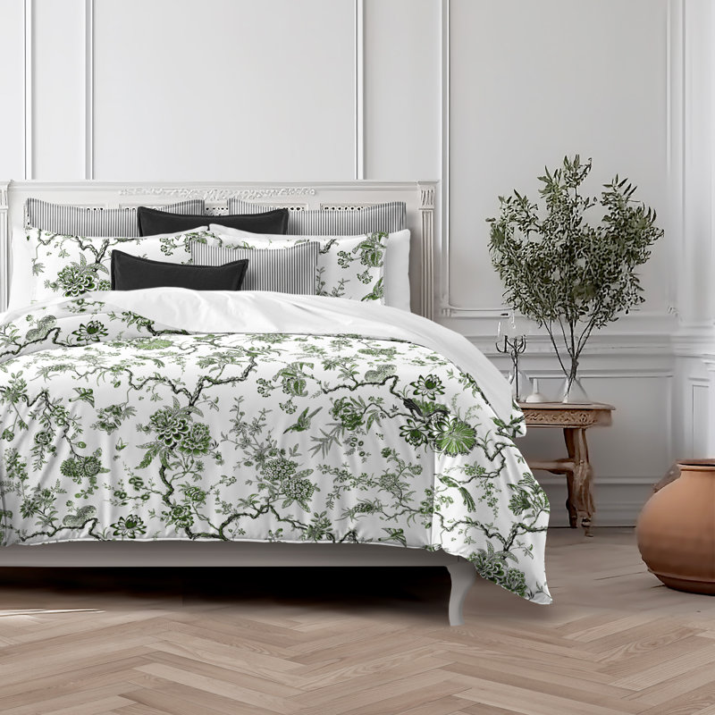 Tree Top Avocado Cotton Comforter Set, King Comforter + 7 Additional Pieces