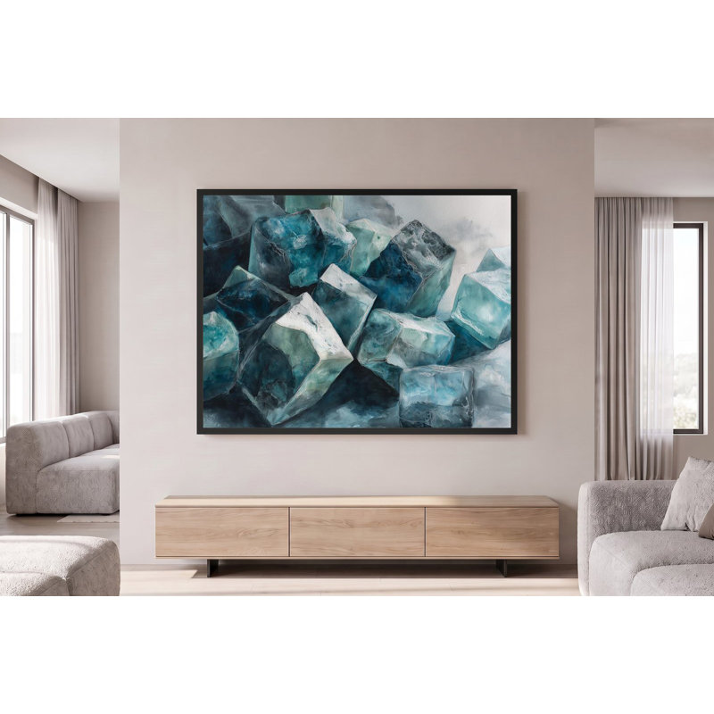 Teal Reverie, 53" H x 40" W
