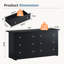 Commode 6 tiroirs l 59 po-842750644