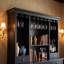 Armoire de rangement pour le vin 45,3 "avec congélateurs